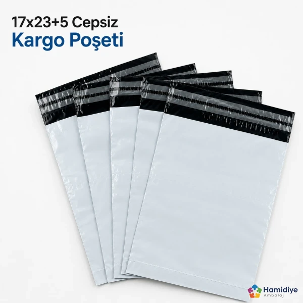 17x23+5 Cepsiz Kargo Poşeti | Güçlü Yapışkanlı Gönderi Poşeti