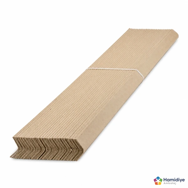 Köşe Kartonu Köşebent Kraft Karton 4x4x200 cm 25 Adet | Kenar Koruyucu Ambalaj